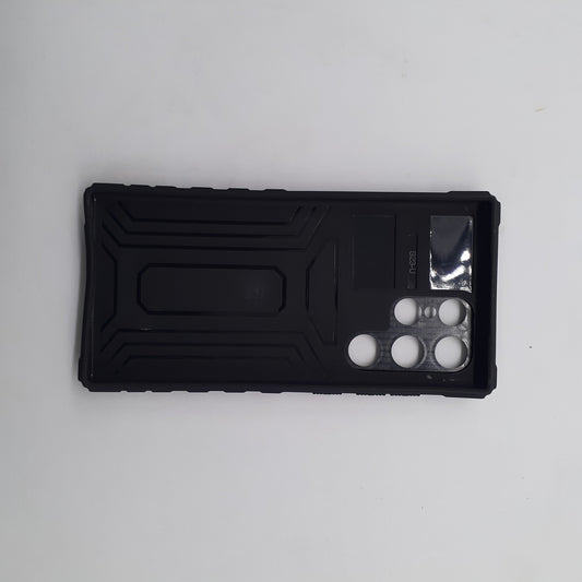 Samsung S23 Ultra Heavy Duty Shockproof Phone Case with Slide Camera Cover and Integrated Kickstand for Hands-Free Viewing