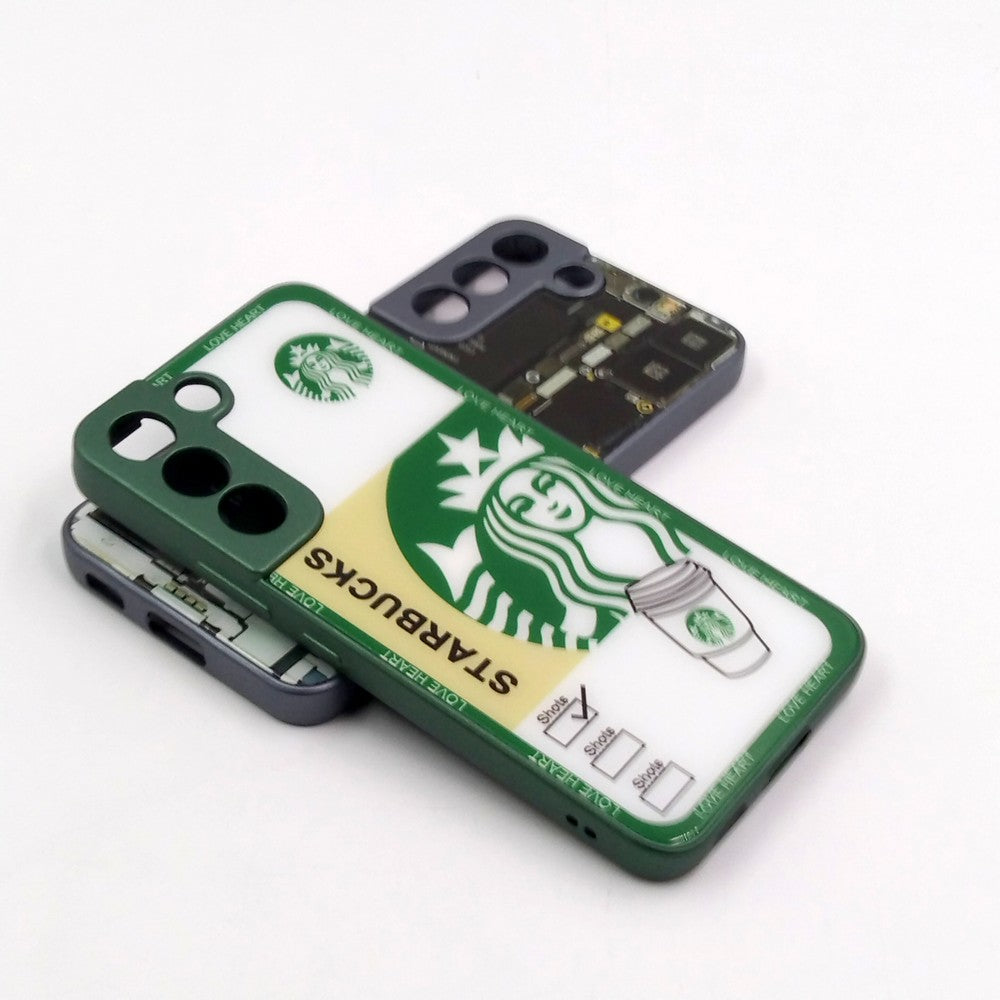 Samsung S22 pack of 2 Glass Back Covers Stabucks and Circuit Design