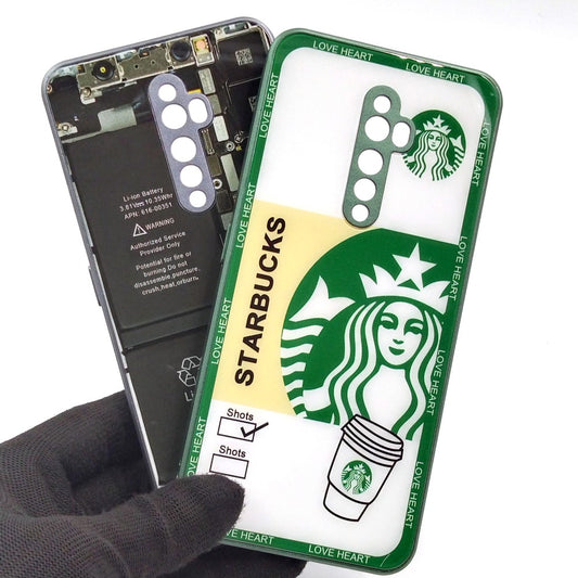 OPPO Reno 2F pack of 2 Glass Back Covers Stabucks and Circuit Design
