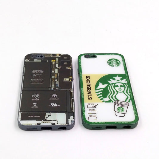 iPhone 6 pack of 2 Glass Back Covers Stabucks and Circuit Design