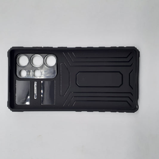 Samsung S25 Ultra Heavy-Duty Rugged Case with Slide Camera Cover Protection and Integrated Built-in Kickstand for Hands-Free Viewing