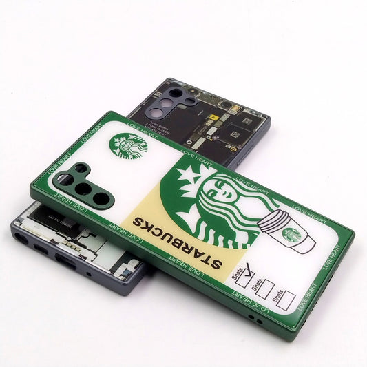 Samsung Note 10 pack of 2 Glass Back Covers Stabucks and Circuit Design