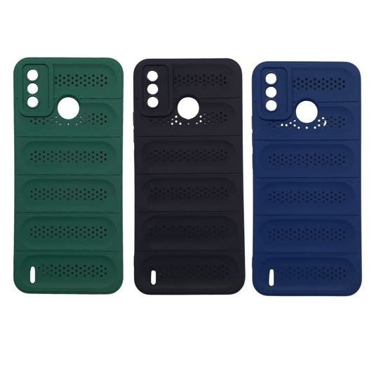 Tecno Spark 6 Go Phone Case Heat Disspation Design Strong TPU Meterial Shockproof Protective Cover