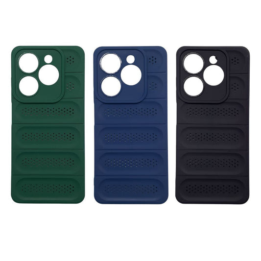 Tecno Spark Go 2024 Strong TPU Case Heat Dissipation Design Full Body Protective Shockproof Cover