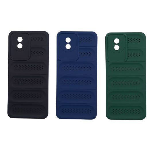 Vivo Y02 Heat Dissipation Design Strong TPU Material Slim Phone Case Carbon Fiber Brushed Anti-scratch TPU Back Cover