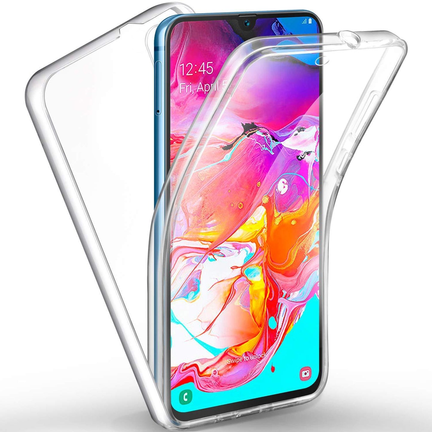 Silicone Clear 360° Case for Samsung A50