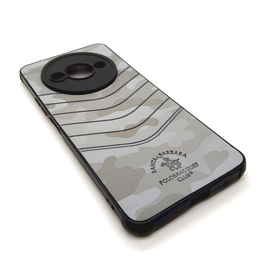 Redmi A3 POLO clothe texture case velvet Back Cover Grey
