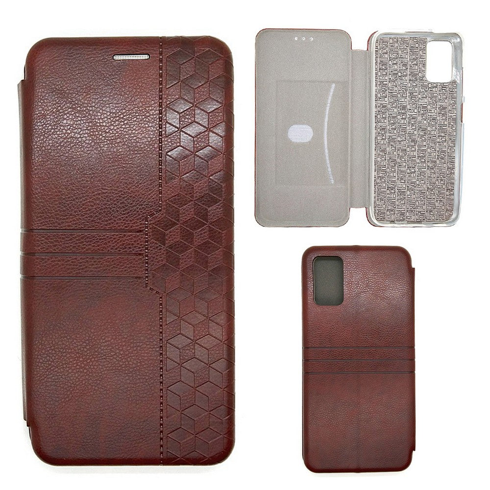 Samsung A03s Leather Pouch Case Premium Leather texture full cover