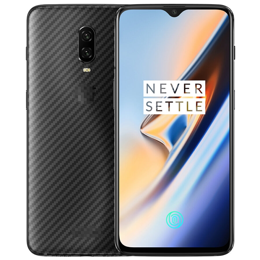 Oneplus 7 carbon Back Clear Skin Sticker
