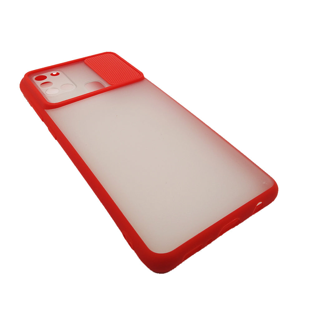Camera Protection Slide PC+TPU case for Samsung A21s