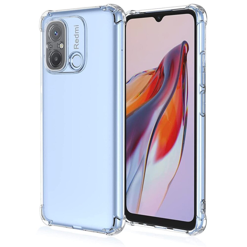 AntiShock Clear Back Cover Soft Silicone TPU Bumper case for Redmi 12C