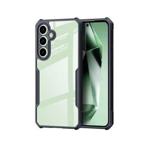 Samsung S24 Plus Shockproof Matte Black Border Aly Camera lens Protection back cover Case