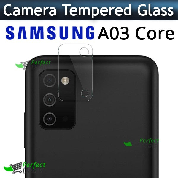Camera Glass for Samsung Galaxy A03 Core Perfect Camera Protection Film Clear 9H Glass Mobile camera lens protector