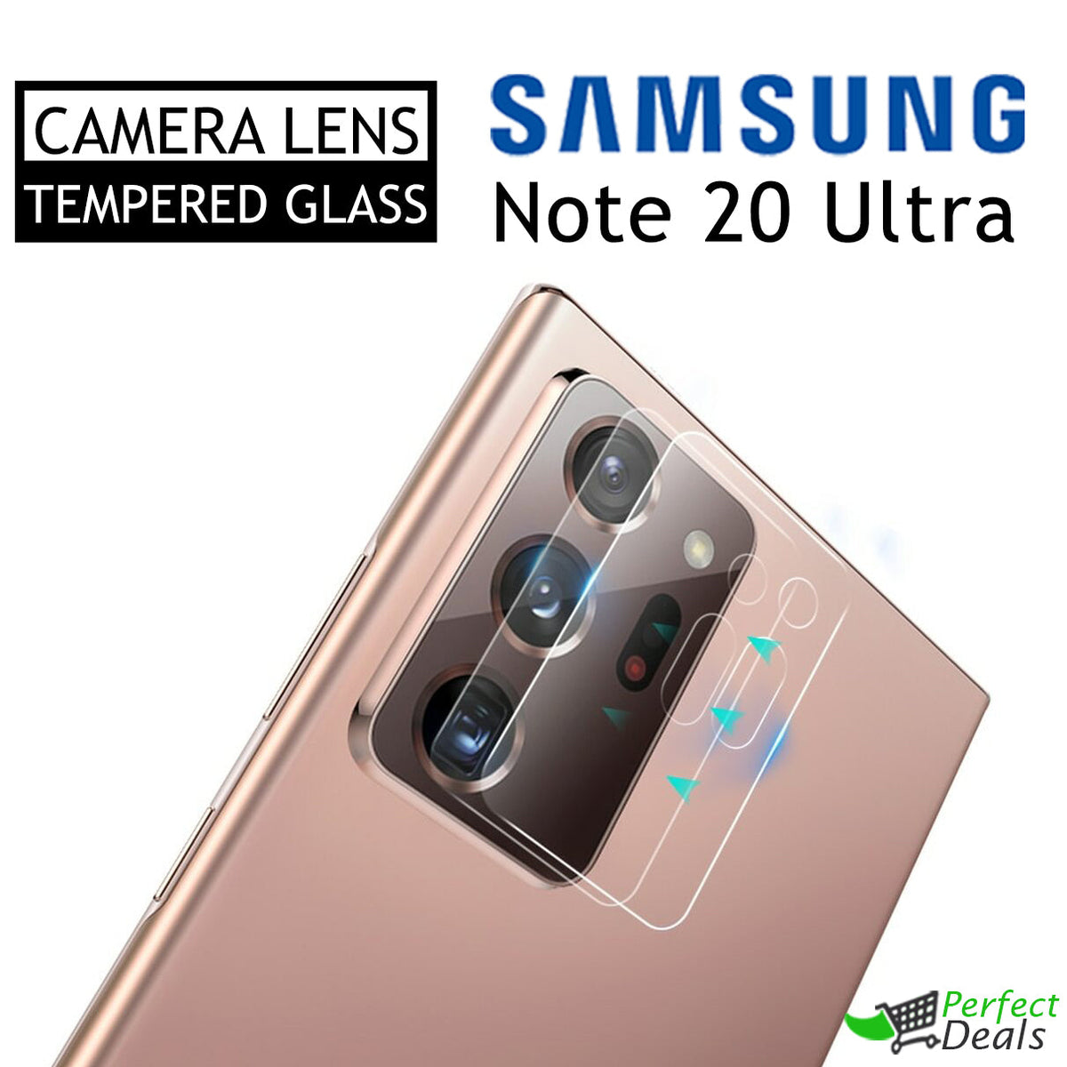 Camera Glass for Samsung Galaxy Note 20 Ultra Perfect Camera Protection Film Clear 9H Glass Mobile camera lens protector