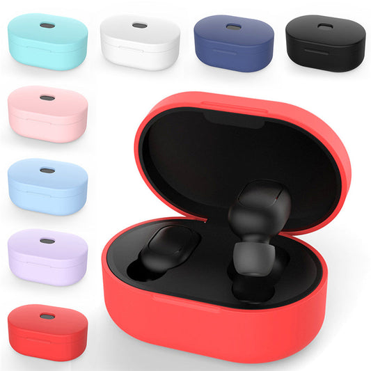 Soft Silicone Cases Redmi Mi tws redmi Airdots 2 Airdot S Wireless Bluetooth Soft TPU Cover For xiaomi redmi Airdots Protective Rubber Case Air dots 3 With Buckle