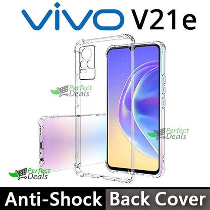 AntiShock Clear Back Cover Soft Silicone TPU Bumper case for Vivo V21e