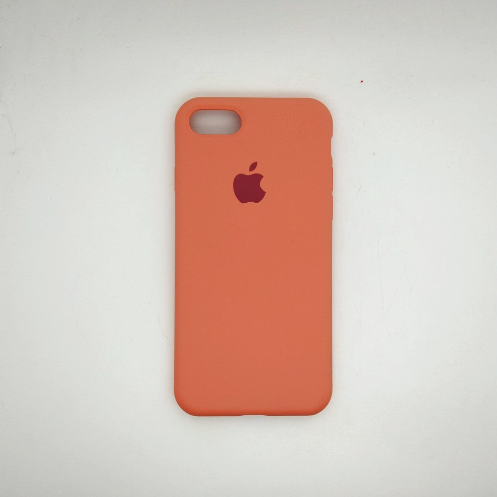 apple silicone case Velvet inner cover Hard back cover for iPhone 7 / 8
