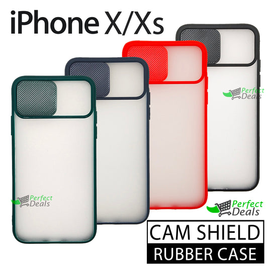 Camera Protection Slide PC+TPU case for apple iPhone X