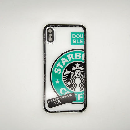 Starbucks Full Camera Lens Protective Hard Shel PC Case For apple iPhone X / XS