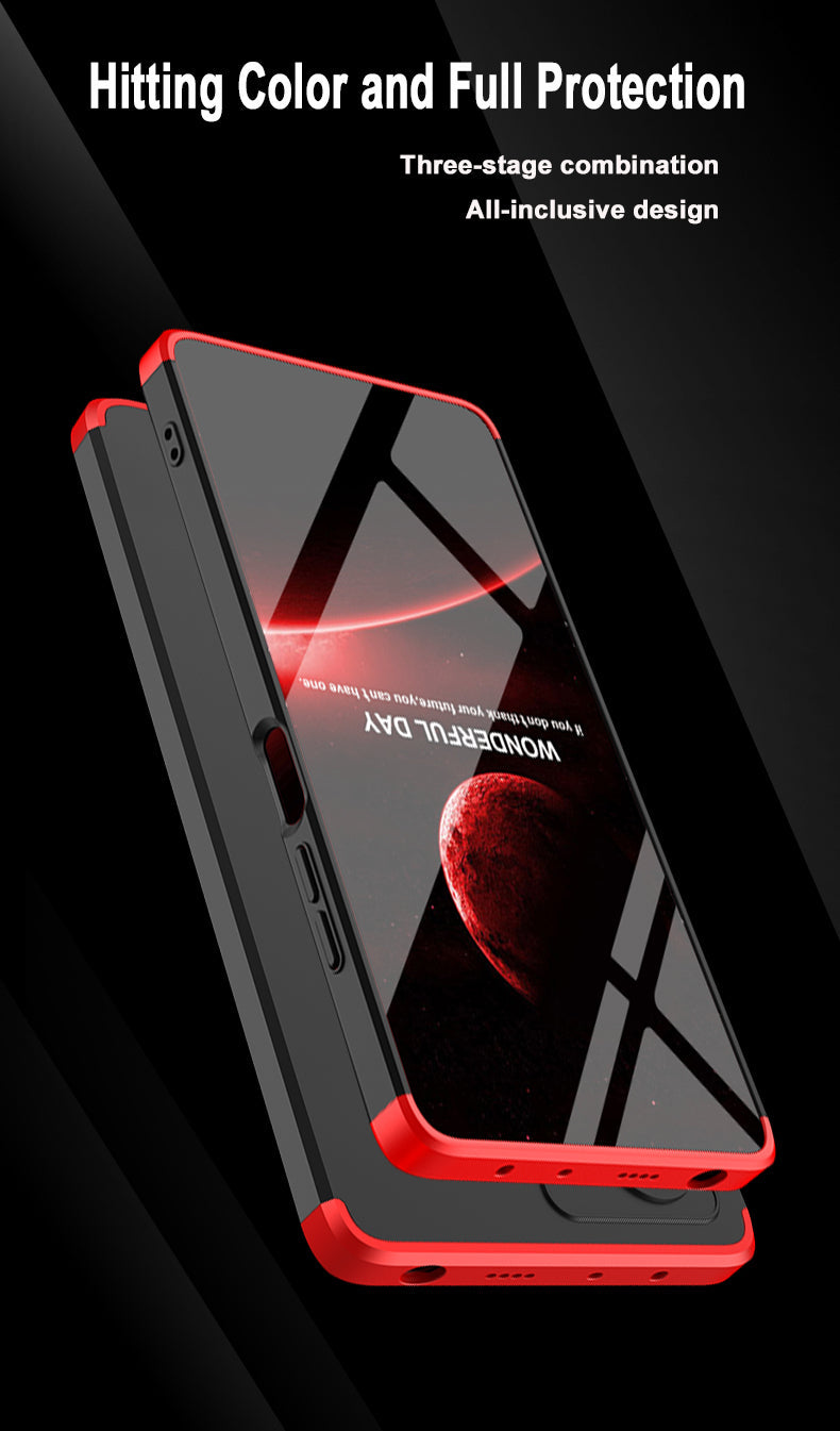 LEEKA Redmi Note 12 Pro Full 3in1 Cover 360º Shockproof Armour Hard Matte PC Case