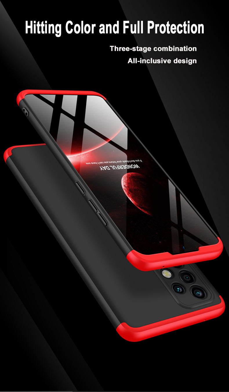 LEEKA Samsung A72 Full 3in1 Cover 360º Shockproof Armour Hard Matte PC Case