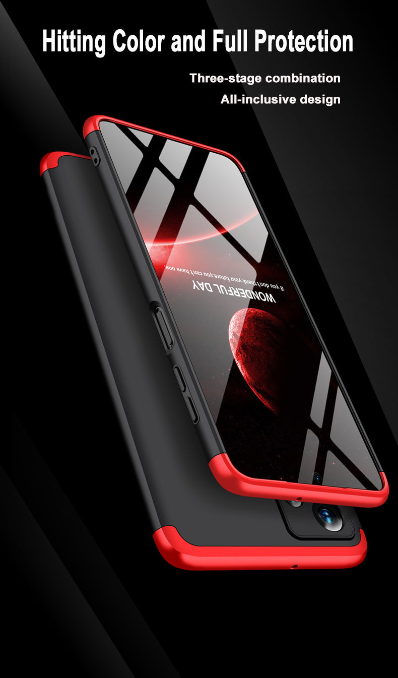 LEEKA Samsung A13 Full 3in1 Cover 360º Shockproof Armour Hard Matte PC Case