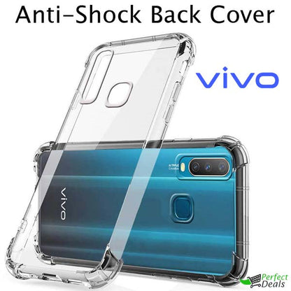 AntiShock Clear Back Cover Soft Silicone TPU Bumper case for Vivo Y17