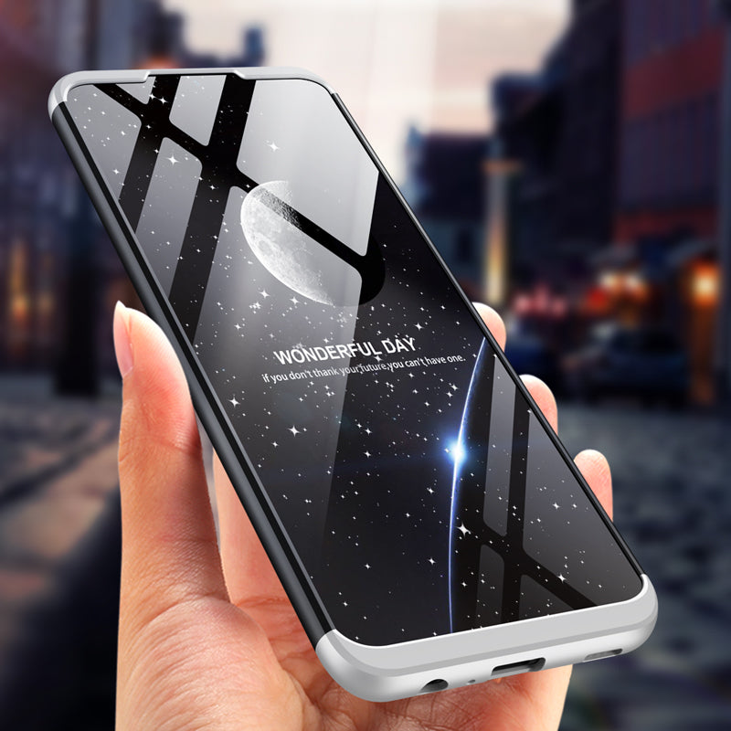 LEEKA Samsung A72 Full 3in1 Cover 360º Shockproof Armour Hard Matte PC Case