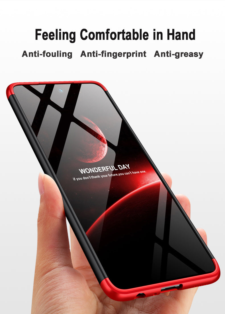 LEEKA Samsung A13 Full 3in1 Cover 360º Shockproof Armour Hard Matte PC Case