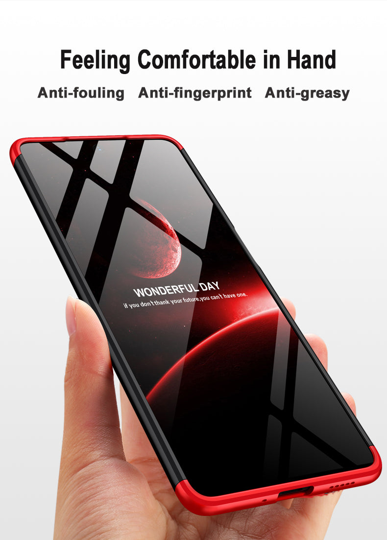 LEEKA Samsung M52 5G Full 3in1 Cover 360º Shockproof Armour Hard Matte PC Case