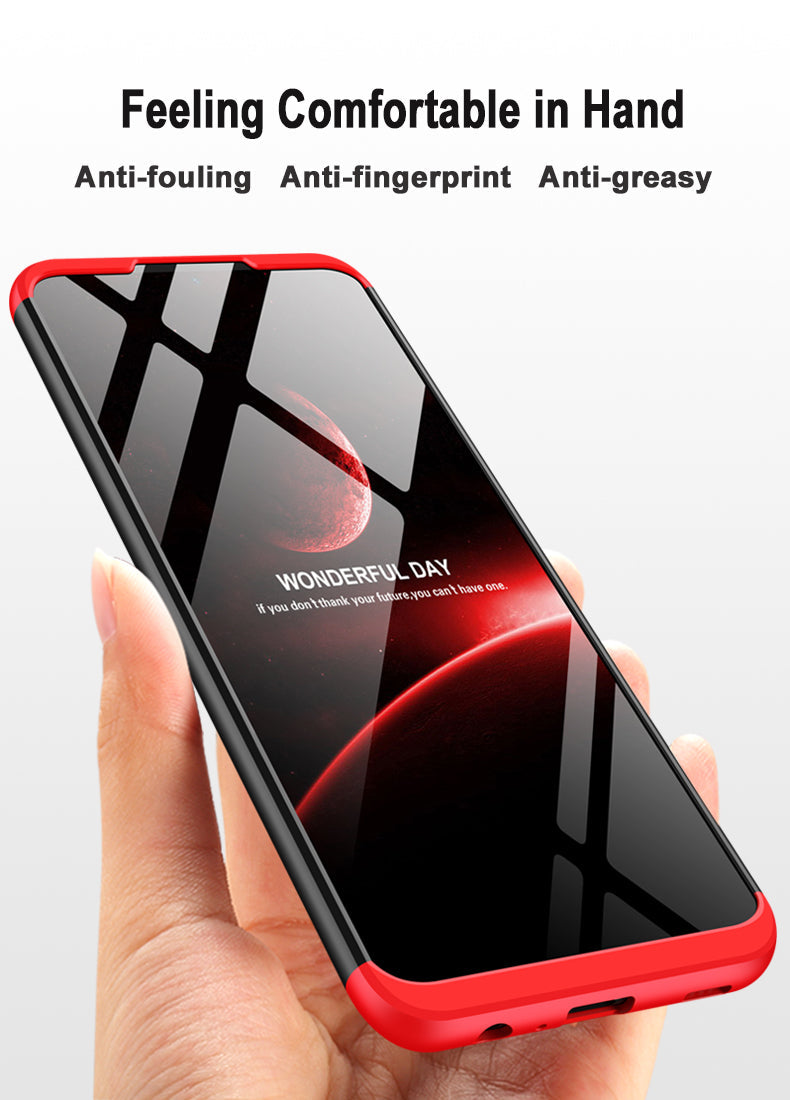 LEEKA Samsung A32 Full 3in1 Cover 360º Shockproof Armour Hard Matte PC Case