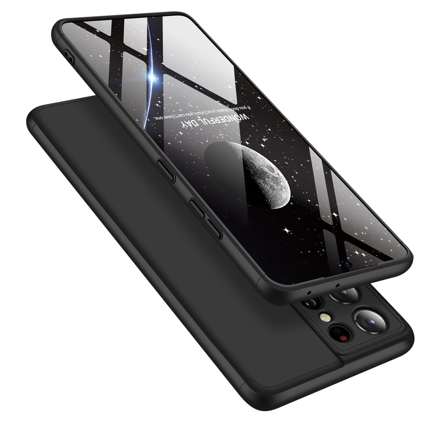 LEEKA Samsung S21 Ultra Full 3in1 Cover 360º Shockproof Armour Hard Matte PC Case