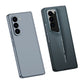 LEEKA Samsung Z Fold 5 case with Super Luxury Sport car fiber Pro case design with free inbuilt Screen Protector