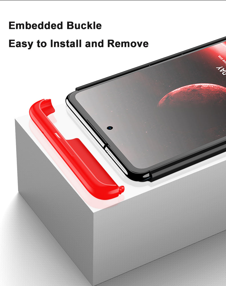 LEEKA Samsung S20 FE Full 3in1 Cover 360º Shockproof Armour Hard Matte PC Case