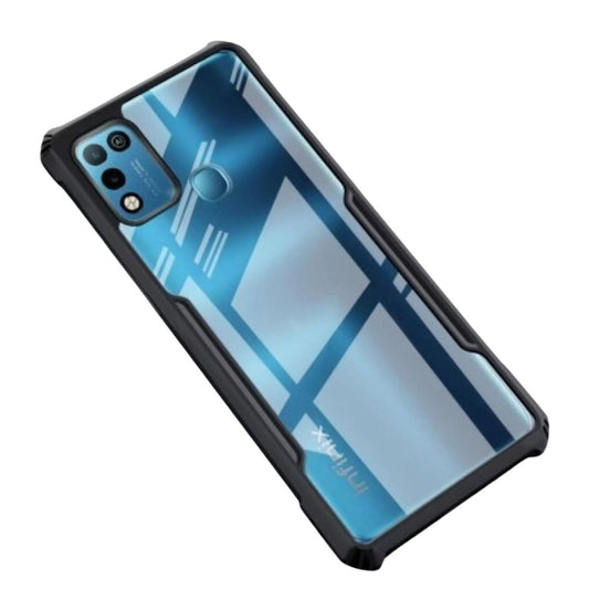 infinix Hot 10 Play iPaky Case Back Cover Matte Black TPU Bumper case