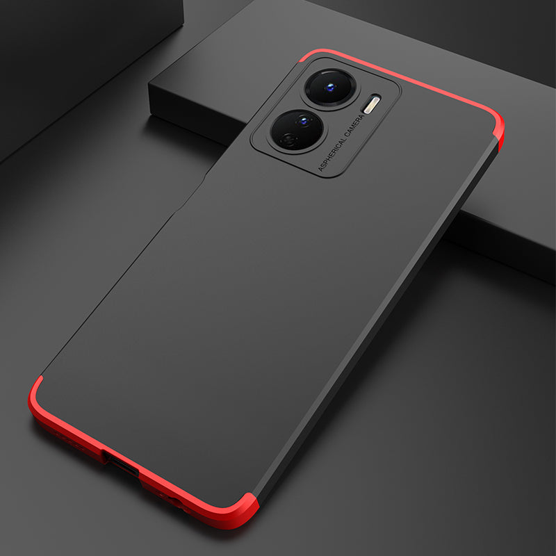 LEEKA Vivo Y16 Full 3in1 Cover 360º Shockproof Armour Hard Matte PC Case