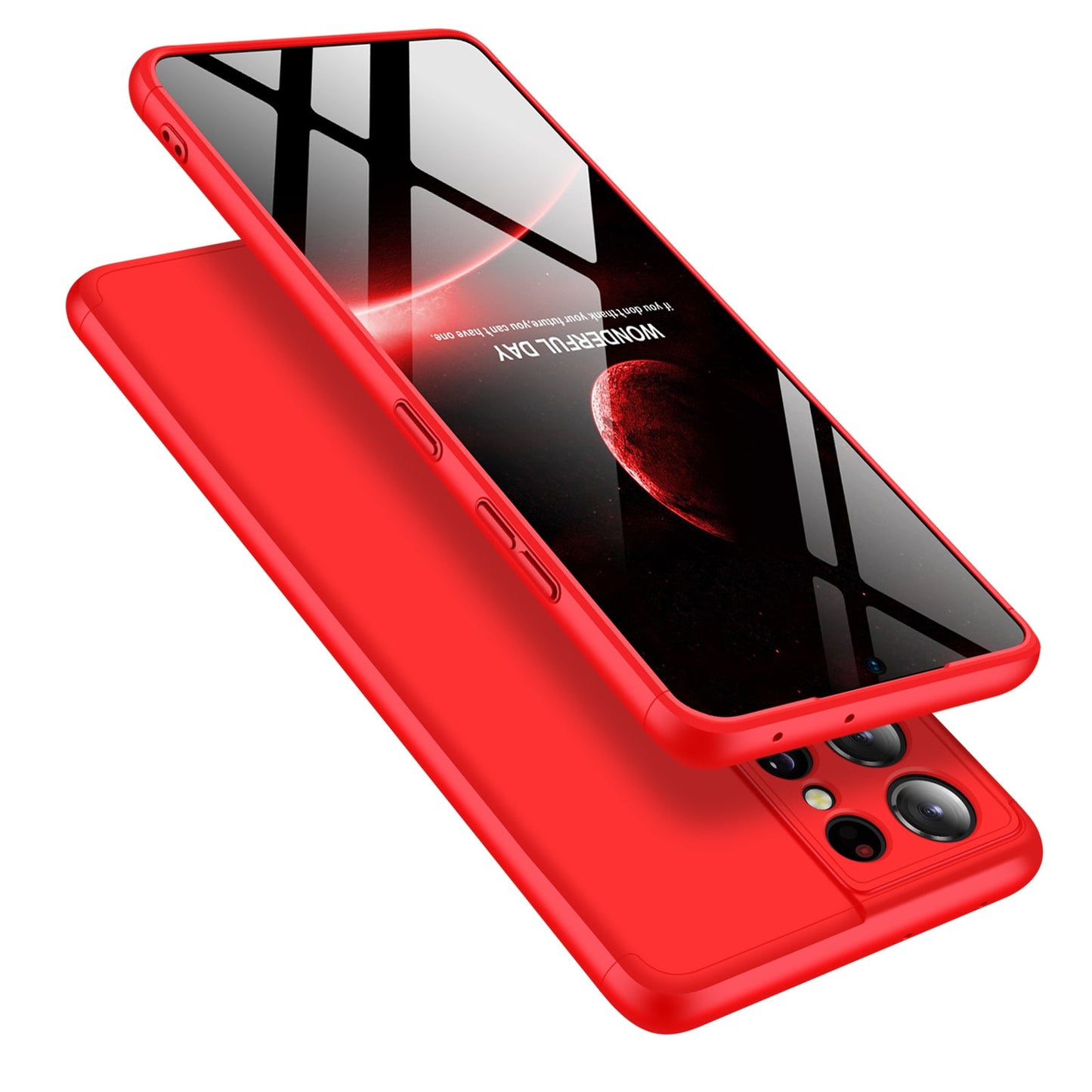 LEEKA Samsung S21 Ultra Full 3in1 Cover 360º Shockproof Armour Hard Matte PC Case