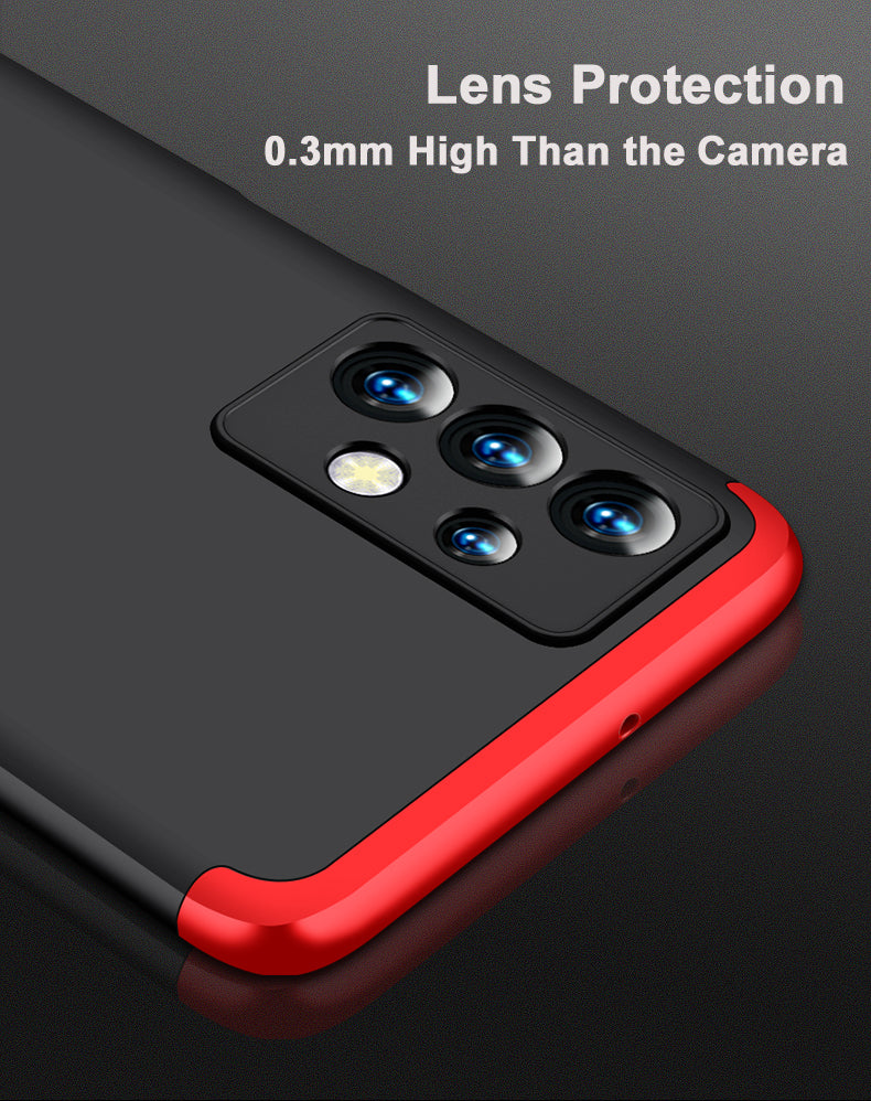LEEKA Samsung A13 Full 3in1 Cover 360º Shockproof Armour Hard Matte PC Case