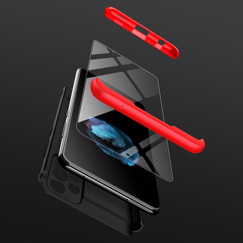 LEEKA Samsung A32 Full 3in1 Cover 360º Shockproof Armour Hard Matte PC Case