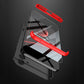 LEEKA Samsung S23 FE Full 3in1 Cover 360º Shockproof Armor Hard Matte PC Case with Stand
