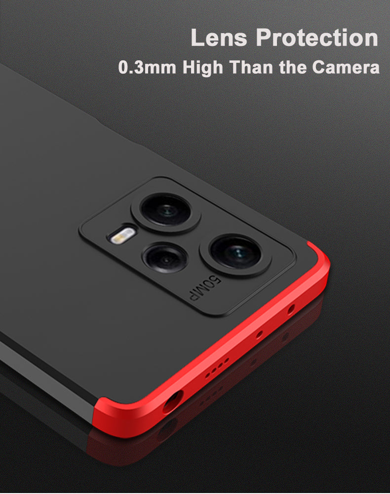 LEEKA Redmi Note 12 Pro Full 3in1 Cover 360º Shockproof Armour Hard Matte PC Case