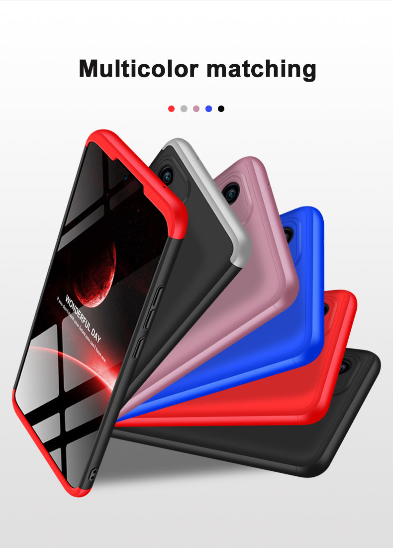 LEEKA Samsung A72 Full 3in1 Cover 360º Shockproof Armour Hard Matte PC Case