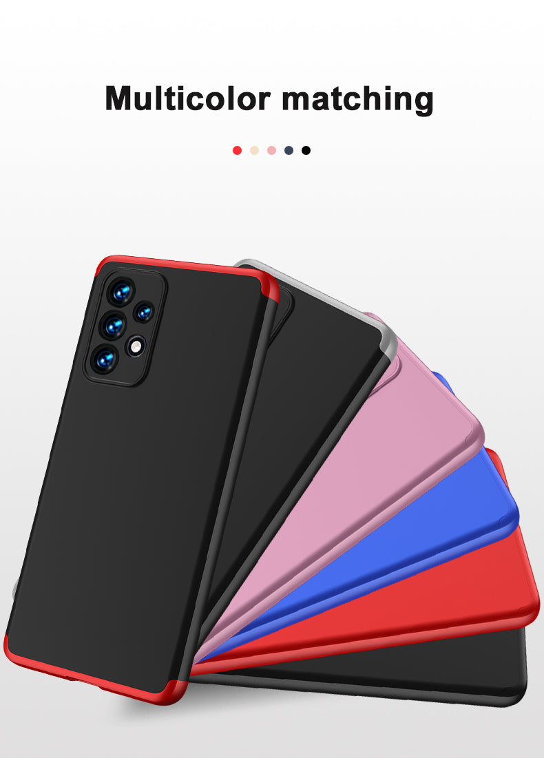 LEEKA Samsung A33 5G Full 3in1 Cover 360º Shockproof Armour Hard Matte PC Case