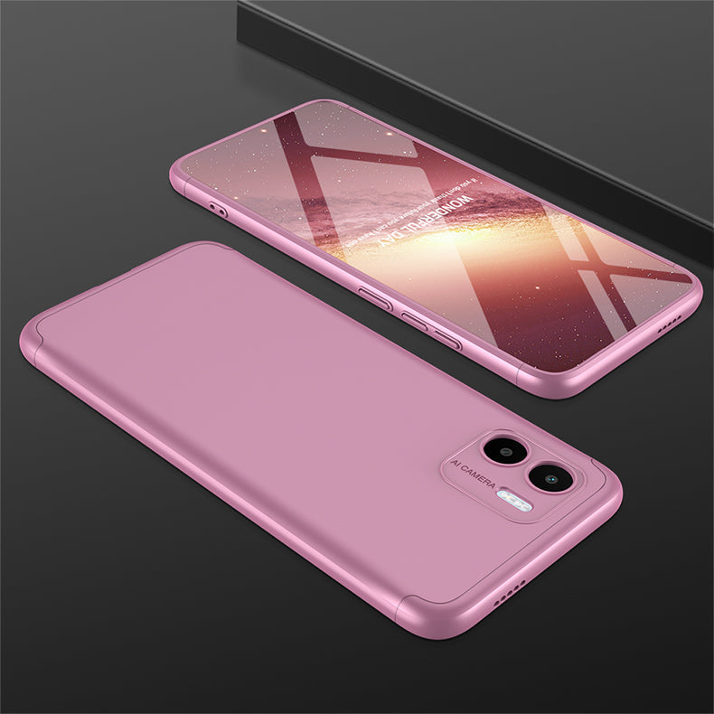LEEKA Redmi A1 Full 3in1 Cover 360º Shockproof Armour Hard Matte PC Case