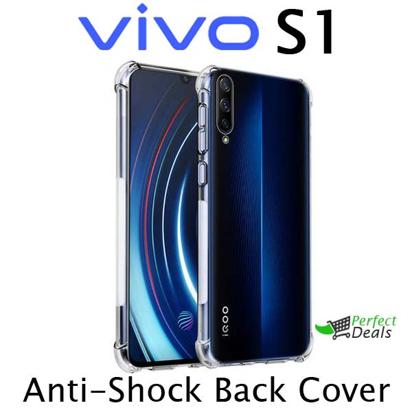 AntiShock Clear Back Cover Soft Silicone TPU Bumper case for Vivo S1