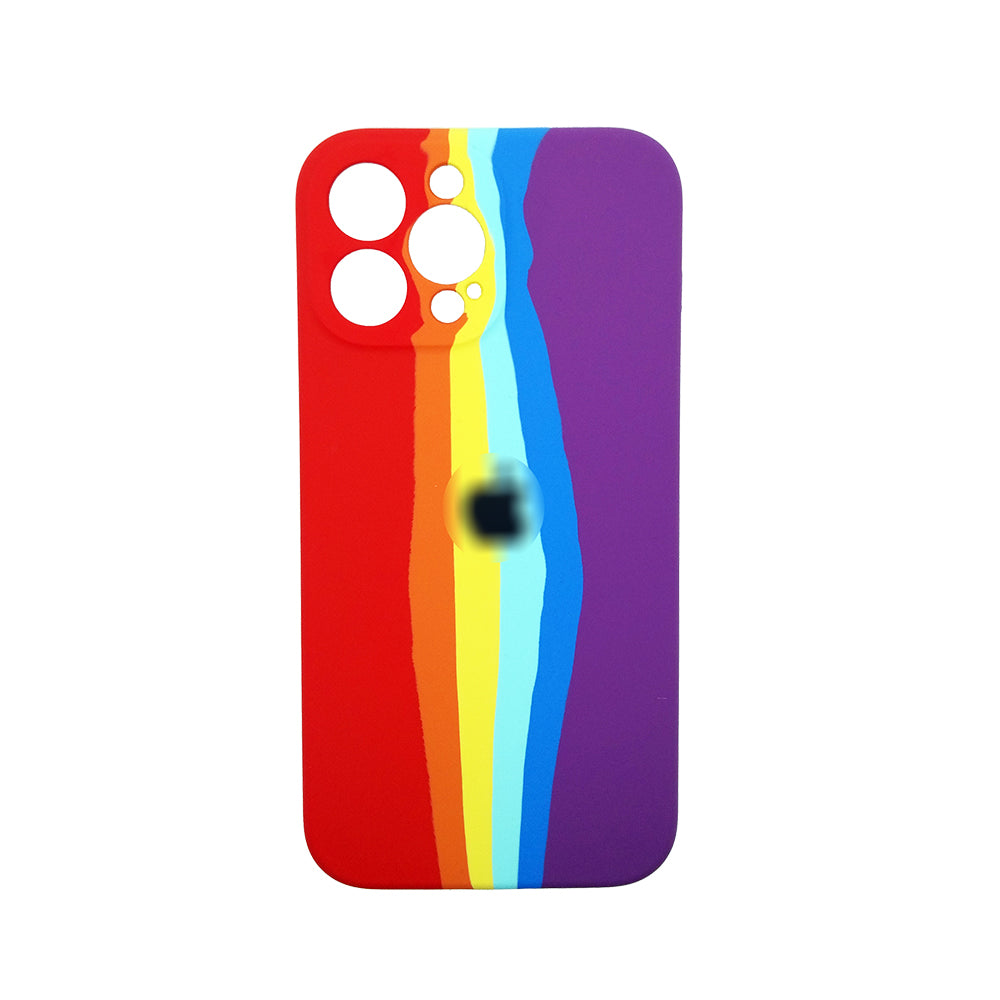 Latest Rainbow Silicone case for apple iPhone 13 Pro Max