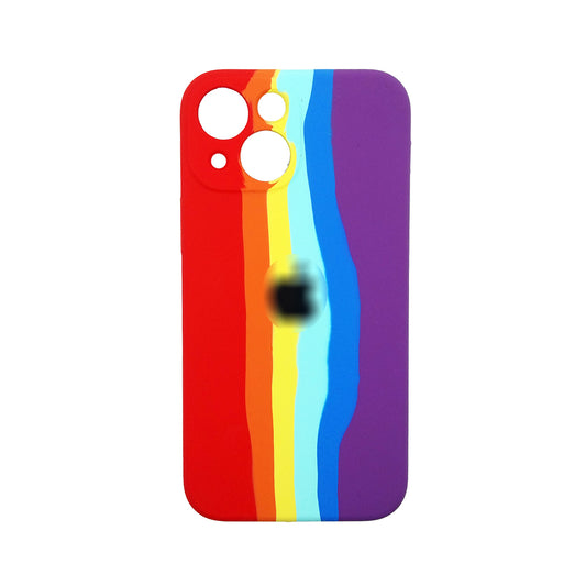 Latest Rainbow Silicone case for apple iPhone 13 Mini