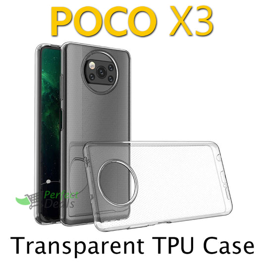 Transparent Clear TPU Case for Xiaomi POCO X3