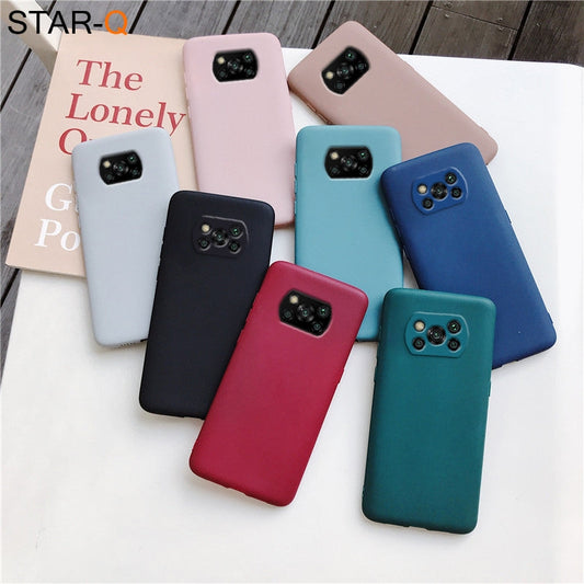 Slim Rubber fit back cover for Mi POCO X3