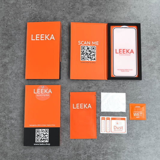 LEEKA Apple iPhone 15 Pro Supreme Quality HD Clear Tempered Glass Screen Protector